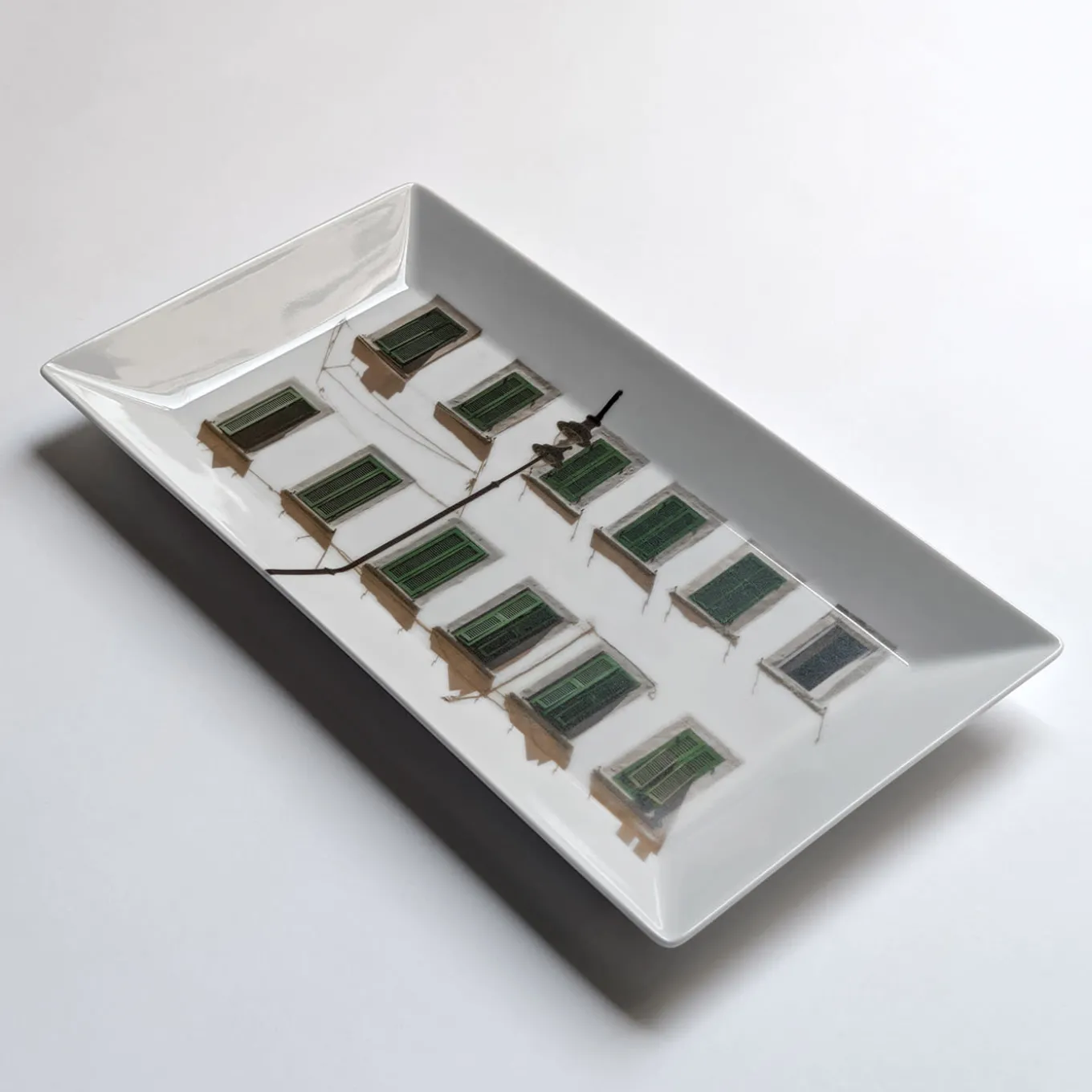 La Finestra Sul Cortile Small Rectangular Porcelain Vide-Poche #3