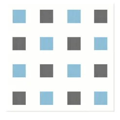 La Navata Geometric Motif light Blue and Dark Gray Ceramic Tile