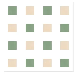 La Navata Geometric Motif Pink and Green Ceramic Tile