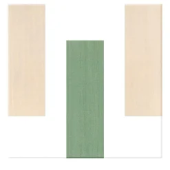 La Scalinata Geometric Motif Pink and Green Ceramic Tile