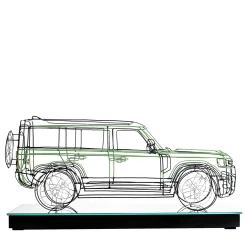 Land Rover Metal Wire Sculpture