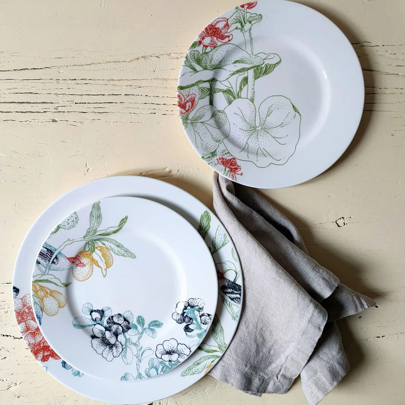 Landscape N°1 Set of 13 Decorative Plates