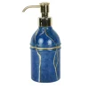 Lapis Lazuli with Gold Accents Glass Dispenser