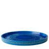 Large Blue Decorative Plate by Aldo Londi