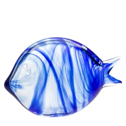 Large Blue Murano Glass Stylized Fish
