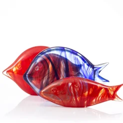 Large Blue Murano Glass Stylized Fish