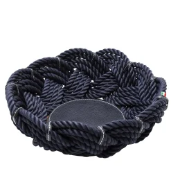Large Blue Round Rope Basket