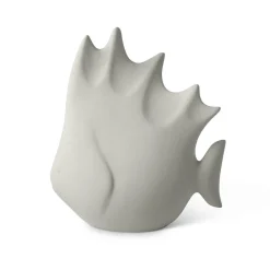 Large Ceramic Tropical Fish in Gray