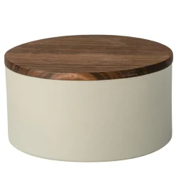 Large Container with Wooden Lid