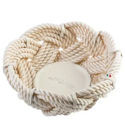 Large Cream Round Rope Basket