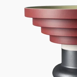 Large Green and Red Centerpiece by Ettore Sottsass