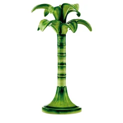 Large Handpainted Palm Tree Candlestick