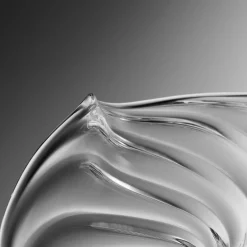 Large Millerighe Clear Glass Vase