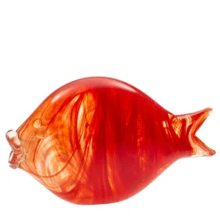 Large Red Murano Glass Fish