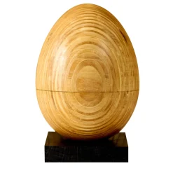 Large Uovo limited edition wood decorative object #12