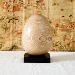 Large Uovo limited edition wood decorative object #14