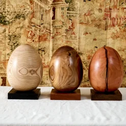 Large Uovo limited edition wood decorative object #14