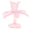 Las Palmas Small Pink blown glass candle holder