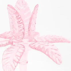 Las Palmas Small Pink blown glass candle holder
