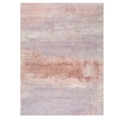 Lavender Haze & Silver Pink Hand-Knotted Rug