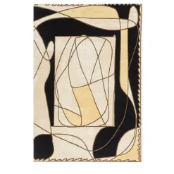 Le Ragazze Black and Yellow Rug
