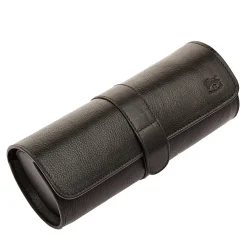 Leather Black Watch and Jewelry Case