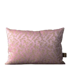 Ledbetter Rectangular Floral Pink & Golden Cushion