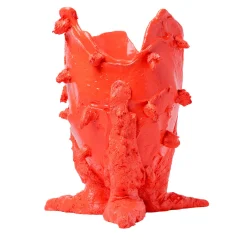 Lemon Special Orange Large Vase by Gaetano Pesce