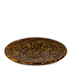 Leopardo Brown Glass Centerpiece