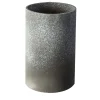 Lerici Cylindrical White-Speckled Gray Ceramic Vase