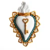 LET KEY IN GOLD KEY CERAMIC HEART