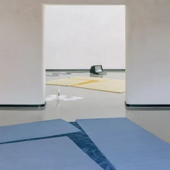 Lettera Aperta Blue Textile Hand-Knotted Rug