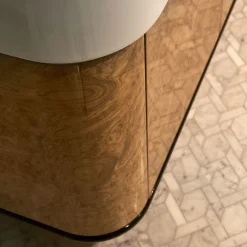 Liberty Ceramic And Walnut Wood Vanity Unit