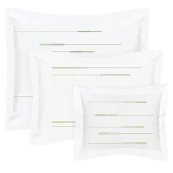 LIFE White & Green Tones US Standard Sham