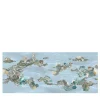 Light Blue Patch Reef Polyester Wallcovering Fabric