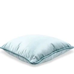 Light Blue Silk Velvet Carrè Cushion