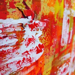 Lightness of The Soul Acrylic Painting in Red