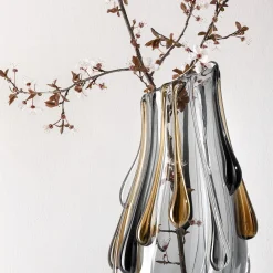 Like A Dodge Gray Murano Glass Decorative Vase