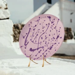 Lilac and Violet Ceramic Decorative Plate