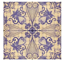 Lilla Saponaria Set of 4 Tiles #1