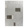 Lines L1 Silver Viscose Rug