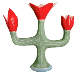 Linfa Multicolor Ceramic Candle Holder