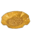 Lirica Gold Scalloped Glass Certerpiece