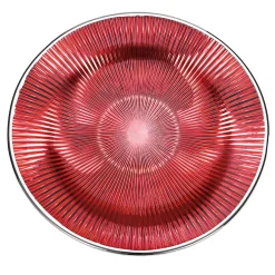 Lirica Red Glass Decorative Plate