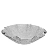 Lirica Silver Scalloped Glass Decorative Bowl