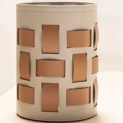 Lisbona 4 Brown Round Basket