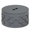 Lisbona 6 Gray Round Basket with Lid