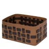 Lisbona N. 16 Brown Rectangular Basket