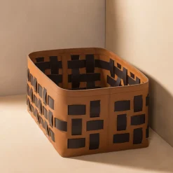 Lisbona N. 16 Brown Rectangular Basket