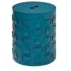 Lisbona N. 12 Petrol Blue Round Basket with Lid